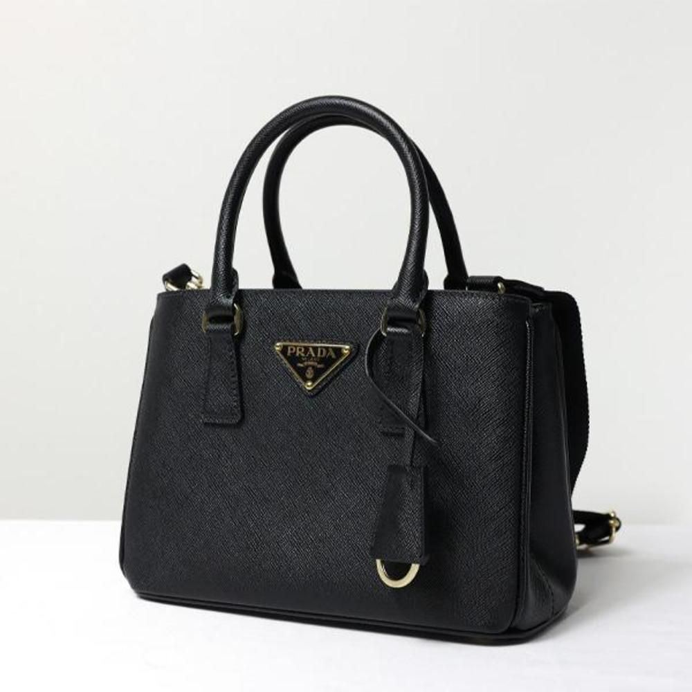 Prada Galleria Saffiano Lux  Galleria  2way Pouch Attached Leather